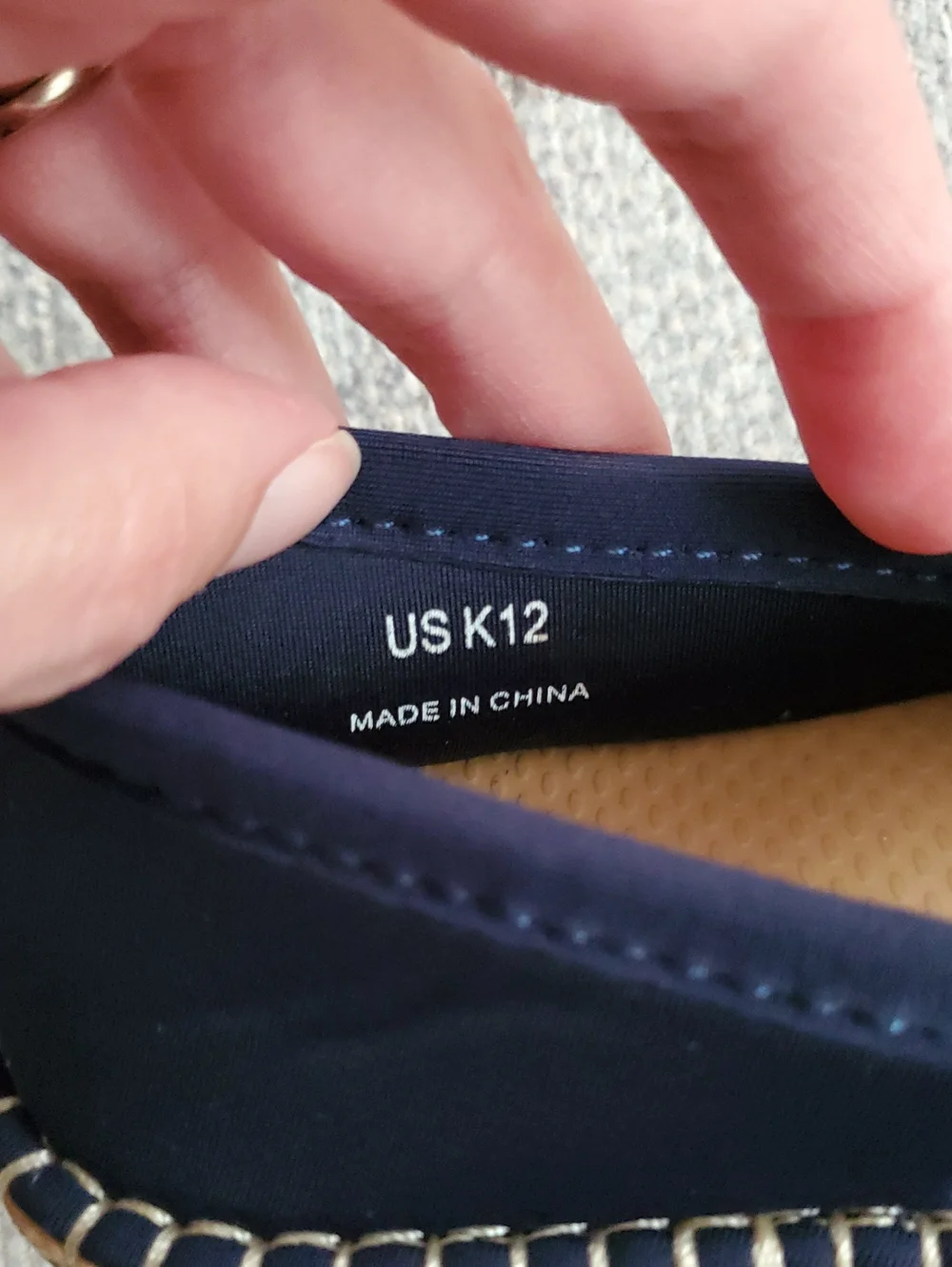 Sea Star Navy Beachwear Beachcomber Espadrille Shoes Kids Sz12